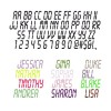 Name Text Wall Decals - Create Your Own Wall Quotes Lettering - LcdD